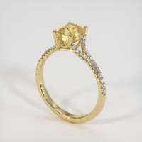 2.14 Ct. Sapphire Ring, 14K Yellow Gold 2