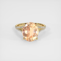 8.56 Ct. Sapphire Ring, 14K Yellow Gold 1