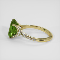 4.52 Ct. Green Sapphire Ring, 14K Yellow Gold 4