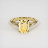3.02 Ct. Sapphire Ring, 14K Yellow Gold 1
