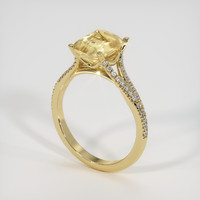 3.02 Ct. Sapphire Ring, 14K Yellow Gold 2