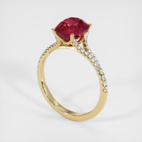 2.75 Ct. Ruby Ring, 14K Yellow Gold 2