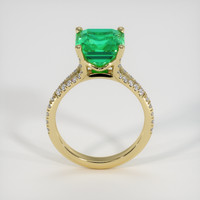 4.73 Ct. Emerald Ring, 18K Yellow Gold 3