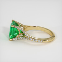 4.73 Ct. Emerald Ring, 18K Yellow Gold 4