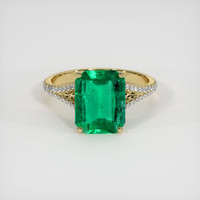 2.29 Ct. Emerald Ring, 18K Yellow Gold 1