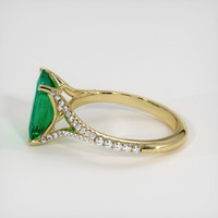 2.29 Ct. Emerald Ring, 18K Yellow Gold 4