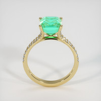 3.17 Ct. Emerald Ring, 18K Yellow Gold 3