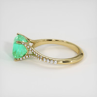 3.17 Ct. Emerald Ring, 18K Yellow Gold 4