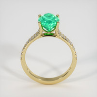 2.00 Ct. Emerald Ring, 18K Yellow Gold 3