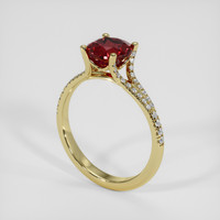 1.67 Ct. Red Almandine Garnet Ring, 18K Yellow Gold 2