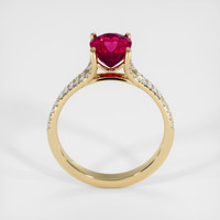 2.09 Ct. Ruby Ring, 18K Yellow Gold 3