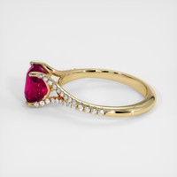 2.09 Ct. Ruby Ring, 18K Yellow Gold 4