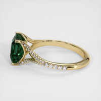 2.53 Ct. Bluish Green Sapphire Ring, 18K Yellow Gold 4