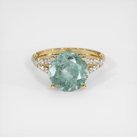 3.93 Ct. Sapphire Ring, 18K Yellow Gold 1