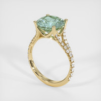 3.93 Ct. Sapphire Ring, 18K Yellow Gold 2