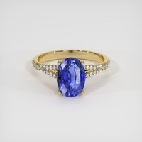 3.23 Ct. Sapphire Ring, 18K Yellow Gold 1