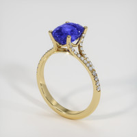3.23 Ct. Sapphire Ring, 18K Yellow Gold 2