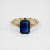3.05 Ct. Sapphire Ring, 18K Yellow Gold 1