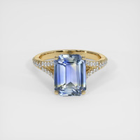 4.33 Ct. Bi Color Sapphire Ring, 18K Yellow Gold 1