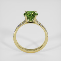 4.01 Ct. Green Sapphire Ring, 18K Yellow Gold 3