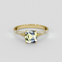 1.57 Ct. Bi Color Sapphire Ring, 18K Yellow Gold 1