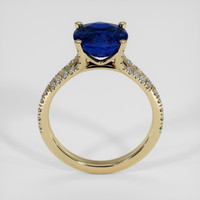 4.18 Ct. Blue Sapphire Ring, 18K Yellow Gold 3