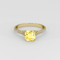 2.07 Ct. Yellow Sapphire Ring, 18K Yellow Gold 1