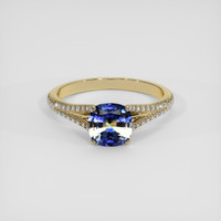 1.14 Ct. Bi Color Sapphire Ring, 18K Yellow Gold 1