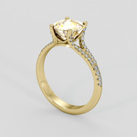 2.33 Ct. Bi Color Sapphire Ring, 18K Yellow Gold 2