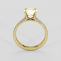 2.33 Ct. Bi Color Sapphire Ring, 18K Yellow Gold 3