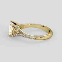 2.33 Ct. Bi Color Sapphire Ring, 18K Yellow Gold 4