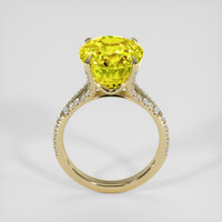 9.73 Ct. Yellow Sapphire Ring, 18K Yellow Gold 3