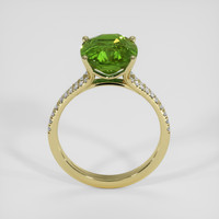 4.52 Ct. Green Sapphire Ring, 18K Yellow Gold 3