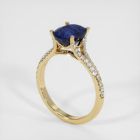 1.80 Ct. Blue Sapphire Ring, 18K Yellow Gold 2