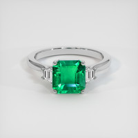 1.81 Ct. Emerald Ring, Platinum 950 1