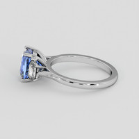 3.65 Ct. Blue Sapphire Ring, Platinum 950 4