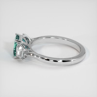 1.06 Ct. Bi Color Sapphire Ring, Platinum 950 4