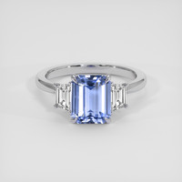 3.03 Ct. Blue Sapphire Ring, Platinum 950 1