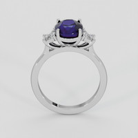 3.32 Ct. Blue Sapphire Ring, Platinum 950 3