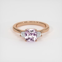 1.67 Ct. Pink Sapphire Ring, 18K Rose Gold 1