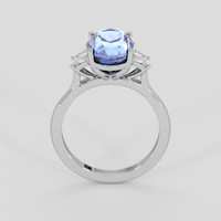 5.48 Ct. Blue Sapphire Ring, 10K White Gold 3