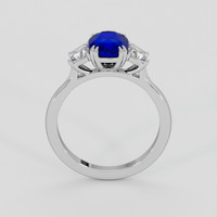 2.62 Ct. Blue Sapphire Ring, 10K White Gold 3