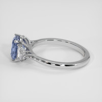 2.33 Ct. Blue Sapphire Ring, 14K White Gold 4