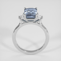 3.65 Ct. Blue Sapphire Ring, 14K White Gold 3