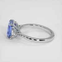 3.03 Ct. Blue Sapphire Ring, 14K White Gold 4