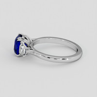 2.62 Ct. Blue Sapphire Ring, 14K White Gold 4
