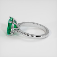 3.09 Ct. Emerald Ring, 18K White Gold 4