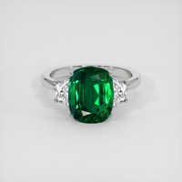 2.97 Ct. Emerald Ring, 18K White Gold 1