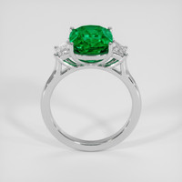 2.97 Ct. Emerald Ring, 18K White Gold 3