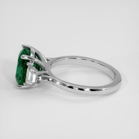 2.44 Ct. Emerald Ring, 18K White Gold 4